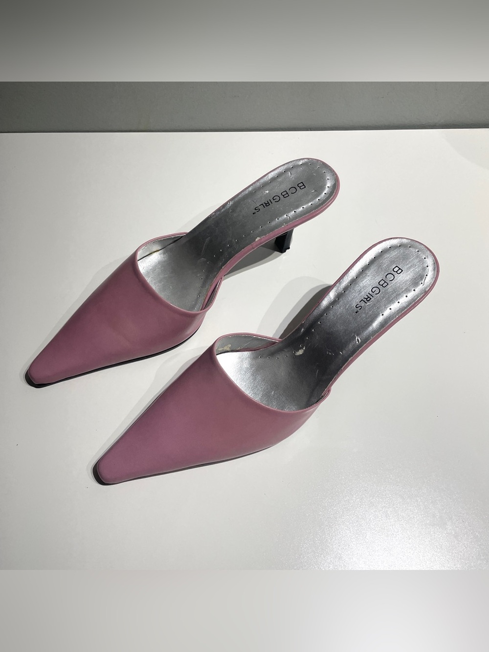 Y2K Pointed Pink Kitten Heels 7.5 By BCBG Girls Brand